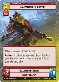 Salvaged Blaster (Hyperspace) - A Lawless Time - Star Wars: Unlimited card