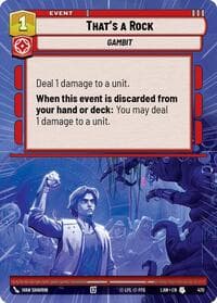 That's a Rock (Hyperspace) - A Lawless Time - Star Wars: Unlimited card