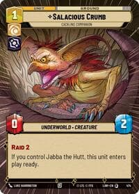 Salacious Crumb - Cackling Companion (Hyperspace) - A Lawless Time - Star Wars: Unlimited card