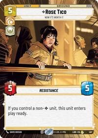 Rose Tico - Now It's Worth It (Hyperspace) - A Lawless Time - Star Wars: Unlimited card