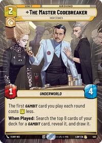 The Master Codebreaker - High Stakes (Hyperspace) - A Lawless Time - Star Wars: Unlimited card