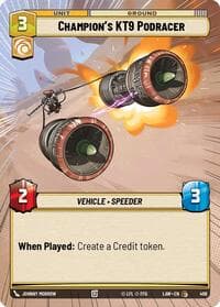 Champion's KT-9 Podracer (Hyperspace) - A Lawless Time - Star Wars: Unlimited card