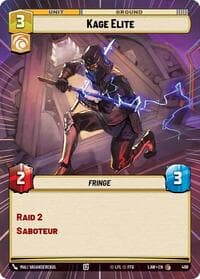 Kage Elite (Hyperspace) - A Lawless Time - Star Wars: Unlimited card