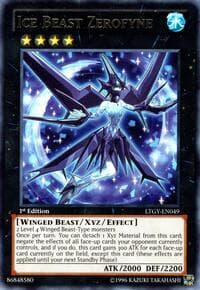 Ice Beast Zerofyne - Lord of the Tachyon Galaxy - YuGiOh card