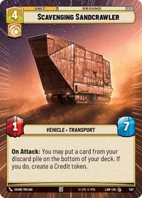 Scavenging Sandcrawler (Hyperspace) - A Lawless Time - Star Wars: Unlimited card
