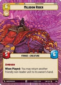 Milodon Rider (Hyperspace) - A Lawless Time - Star Wars: Unlimited card