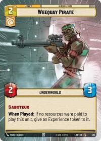 Weequay Pirate (Hyperspace) - A Lawless Time - Star Wars: Unlimited card