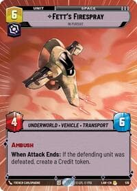 Fett's Firespray - In Pursuit (Hyperspace) - A Lawless Time - Star Wars: Unlimited card