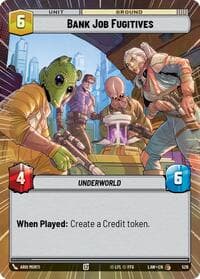 Bank Job Fugitives (Hyperspace) - A Lawless Time - Star Wars: Unlimited card