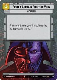 From a Certain Point of View (Hyperspace) - A Lawless Time - Star Wars: Unlimited card