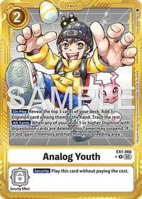 Analog Youth (Gold Border) - Advanced Booster Digimon Generation - Digimon Card Game card