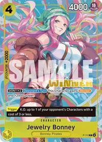 Jewelry Bonney (Heroines Battle Winner Pack) - One Piece Promotion Cards - One Piece Card Game card
