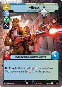 Bossk - Join Our Merry Band (Hyperspace Foil) - A Lawless Time - Star Wars: Unlimited card