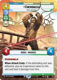 Chewbacca - Mighty Rescuer (Hyperspace Foil) - A Lawless Time - Star Wars: Unlimited card