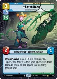 Latts Razzi - Deadly Whipmaster (Hyperspace Foil) - A Lawless Time - Star Wars: Unlimited card