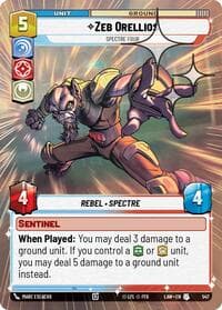 Zeb Orellios - Spectre Four (Hyperspace Foil) - A Lawless Time - Star Wars: Unlimited card
