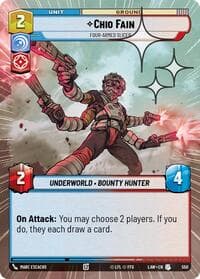 Chio Fain - Four-Armed Slicer (Hyperspace Foil) - A Lawless Time - Star Wars: Unlimited card