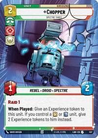 Chopper - Spectre Three (Hyperspace Foil) - A Lawless Time - Star Wars: Unlimited card