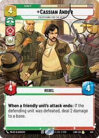 Cassian Andor - Everything for the Rebellion (Hyperspace Foil) - A Lawless Time - Star Wars: Unlimited card