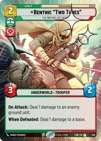Benthic "Two Tubes" - The War Has Just Begun (Hyperspace Foil) - A Lawless Time - Star Wars: Unlimited card