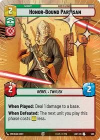 Honor-Bound Partisan (Hyperspace Foil) - A Lawless Time - Star Wars: Unlimited card
