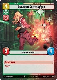Quarren Contractor (Hyperspace Foil) - A Lawless Time - Star Wars: Unlimited card