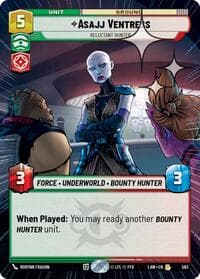Asajj Ventress - Reluctant Hunter (Hyperspace Foil) - A Lawless Time - Star Wars: Unlimited card