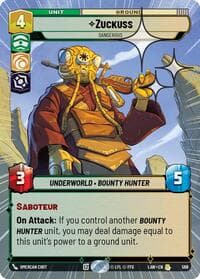 Zuckuss - Dangerous (Hyperspace Foil) - A Lawless Time - Star Wars: Unlimited card