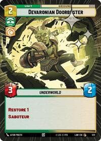 Devaronian Doorbuster (Hyperspace Foil) - A Lawless Time - Star Wars: Unlimited card