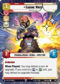 Sabine Wren - Spectre Five (Hyperspace Foil) - A Lawless Time - Star Wars: Unlimited card