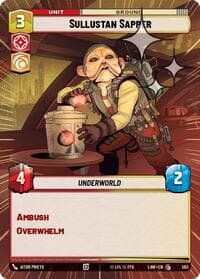 Sullustan Sapper (Hyperspace Foil) - A Lawless Time - Star Wars: Unlimited card