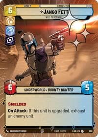Jango Fett - Wily Mercenary (Hyperspace Foil) - A Lawless Time - Star Wars: Unlimited card