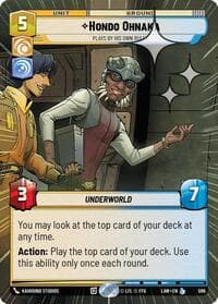 Hondo Ohnaka - Plays By His Own Rules (Hyperspace Foil) - A Lawless Time - Star Wars: Unlimited card