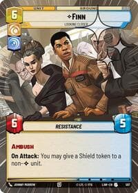 Finn - Looking Closer (Hyperspace Foil) - A Lawless Time - Star Wars: Unlimited card