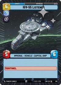 IGV-55 Listener (Hyperspace Foil) - A Lawless Time - Star Wars: Unlimited card