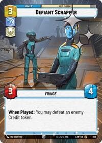 Defiant Scrapper (Hyperspace Foil) - A Lawless Time - Star Wars: Unlimited card