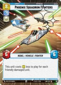 Phoenix Squadron Fighters (Hyperspace Foil) - A Lawless Time - Star Wars: Unlimited card