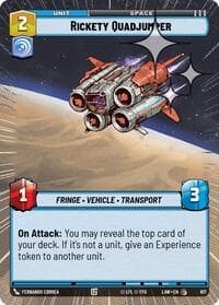 Rickety Quadjumper (Hyperspace Foil) - A Lawless Time - Star Wars: Unlimited card