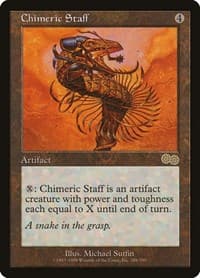 Chimeric Staff - Urza's Saga - Magic: The Gathering card