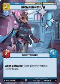Rodian Bondsman (Hyperspace Foil) - A Lawless Time - Star Wars: Unlimited card