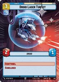 Droid Laser Turret (Hyperspace Foil) - A Lawless Time - Star Wars: Unlimited card