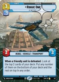 Rogue One - At Any Cost (Hyperspace Foil) - A Lawless Time - Star Wars: Unlimited card