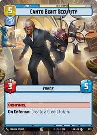 Canto Bight Security (Hyperspace Foil) - A Lawless Time - Star Wars: Unlimited card