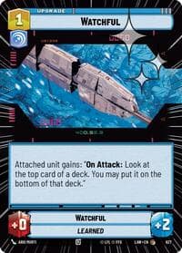 Watchful (Hyperspace Foil) - A Lawless Time - Star Wars: Unlimited card
