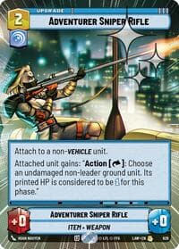 Adventurer's Sniper Rifle (Hyperspace Foil) - A Lawless Time - Star Wars: Unlimited card