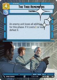 The Tree Remembers (Hyperspace Foil) - A Lawless Time - Star Wars: Unlimited card