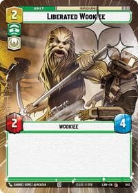 Liberated Wookie (Hyperspace Foil) - A Lawless Time - Star Wars: Unlimited card