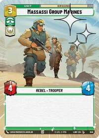 Massassi Group Marines (Hyperspace Foil) - A Lawless Time - Star Wars: Unlimited card
