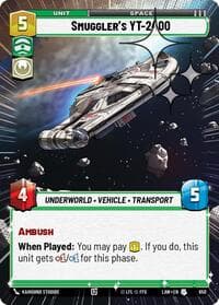 Smuggler's YT-2400 (Hyperspace Foil) - A Lawless Time - Star Wars: Unlimited card