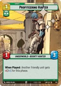 Profiteering Hunter (Hyperspace Foil) - A Lawless Time - Star Wars: Unlimited card